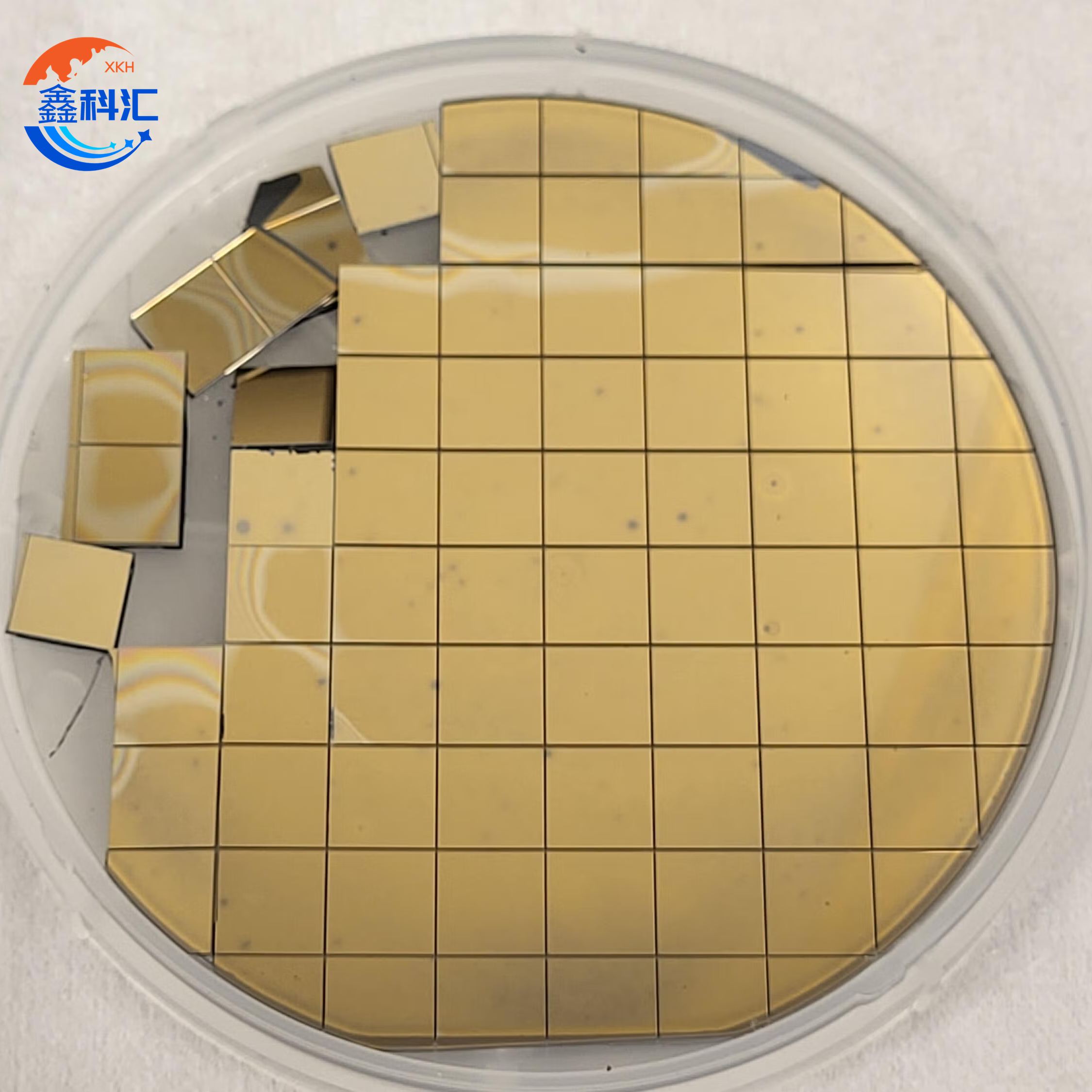 gold-coated silicon wafer gold-plated silicon waf05